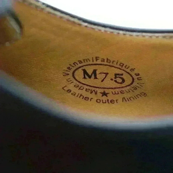 John Fluevog Twin Turbines 104 Prince St Men's Black Leather Oxford Shoe Sz M7.5 - Picture 10 of 12